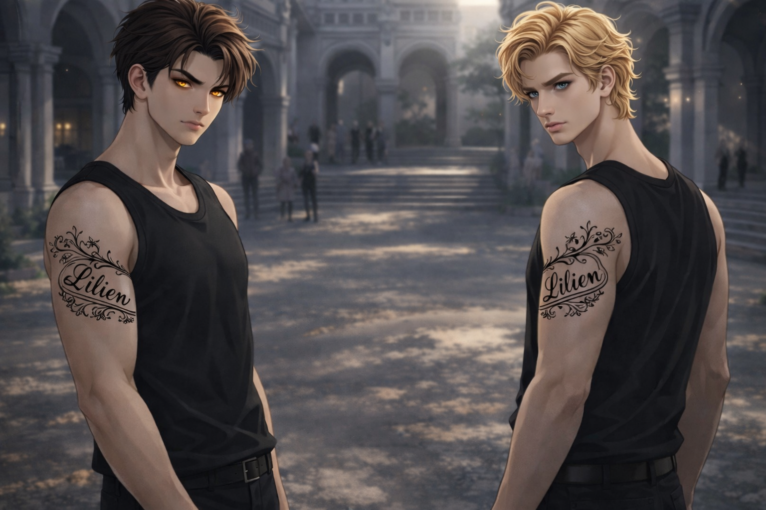 Bohaterowie noszą maski