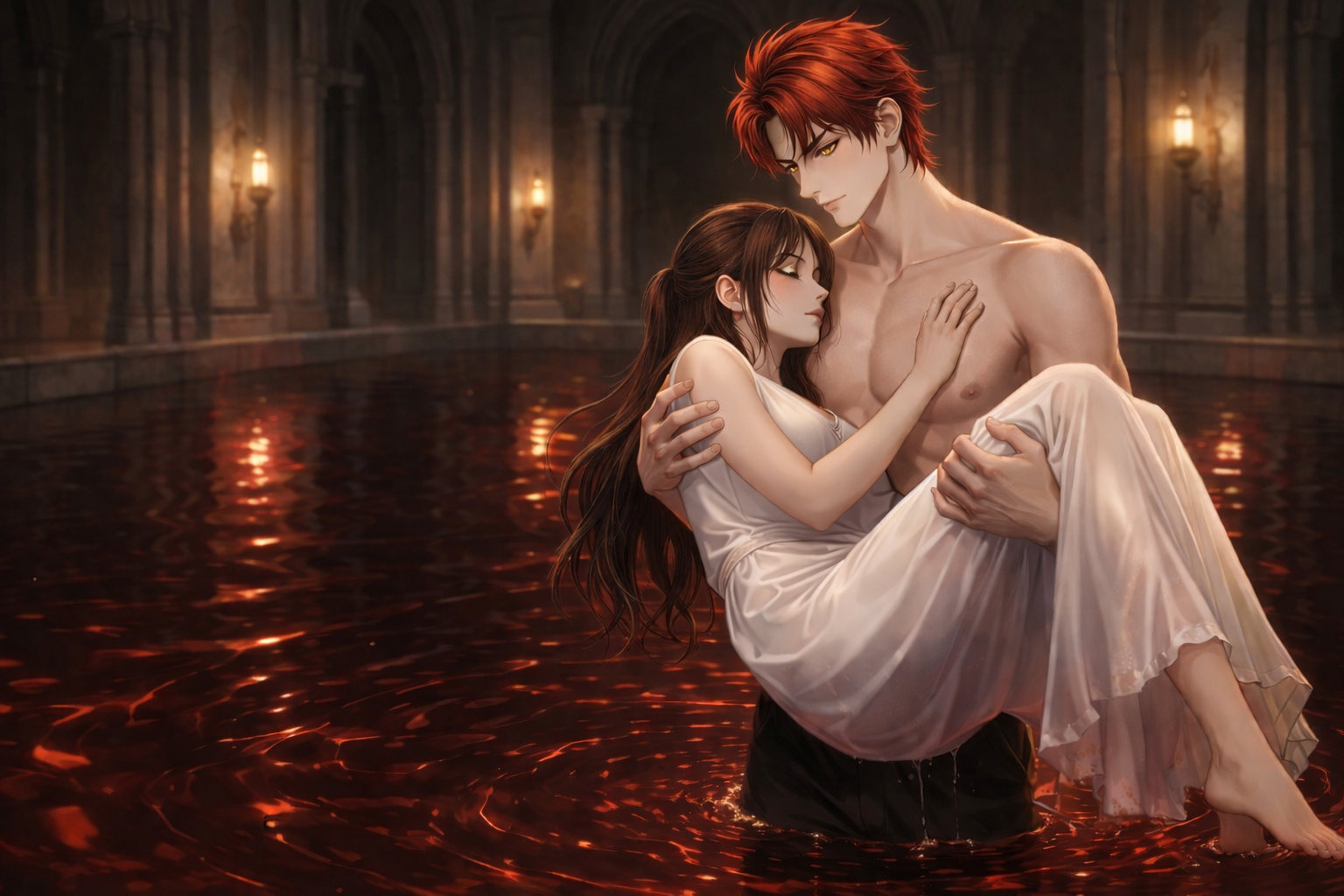 Bohaterowie noszą maski