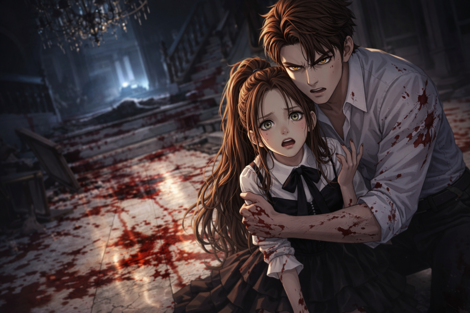 Bohaterowie noszą maski